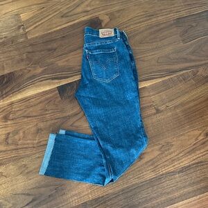 Levi's Dark Blue Straight-Leg Denim